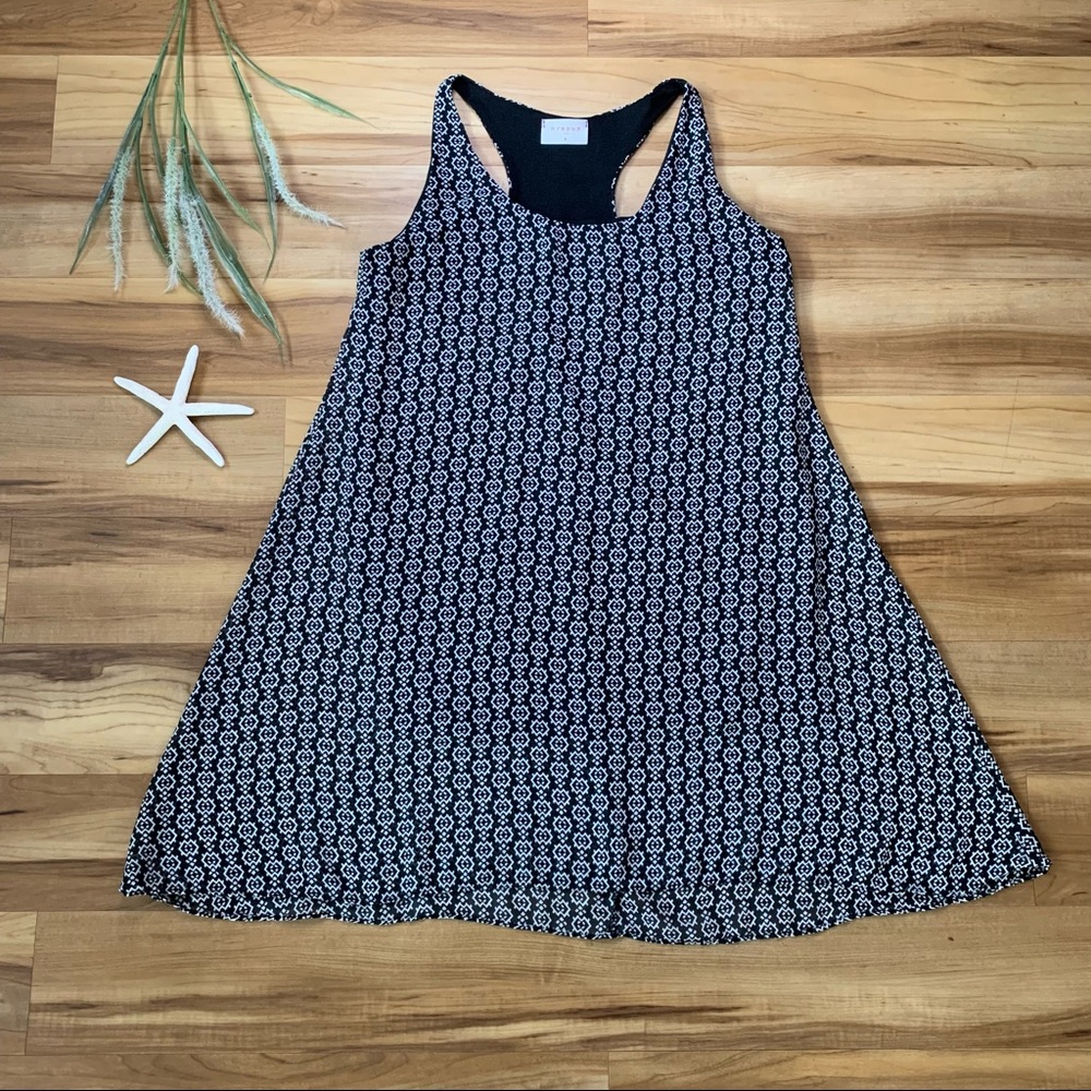 Nymphe Racerback Patterned Shift Dress, Medium